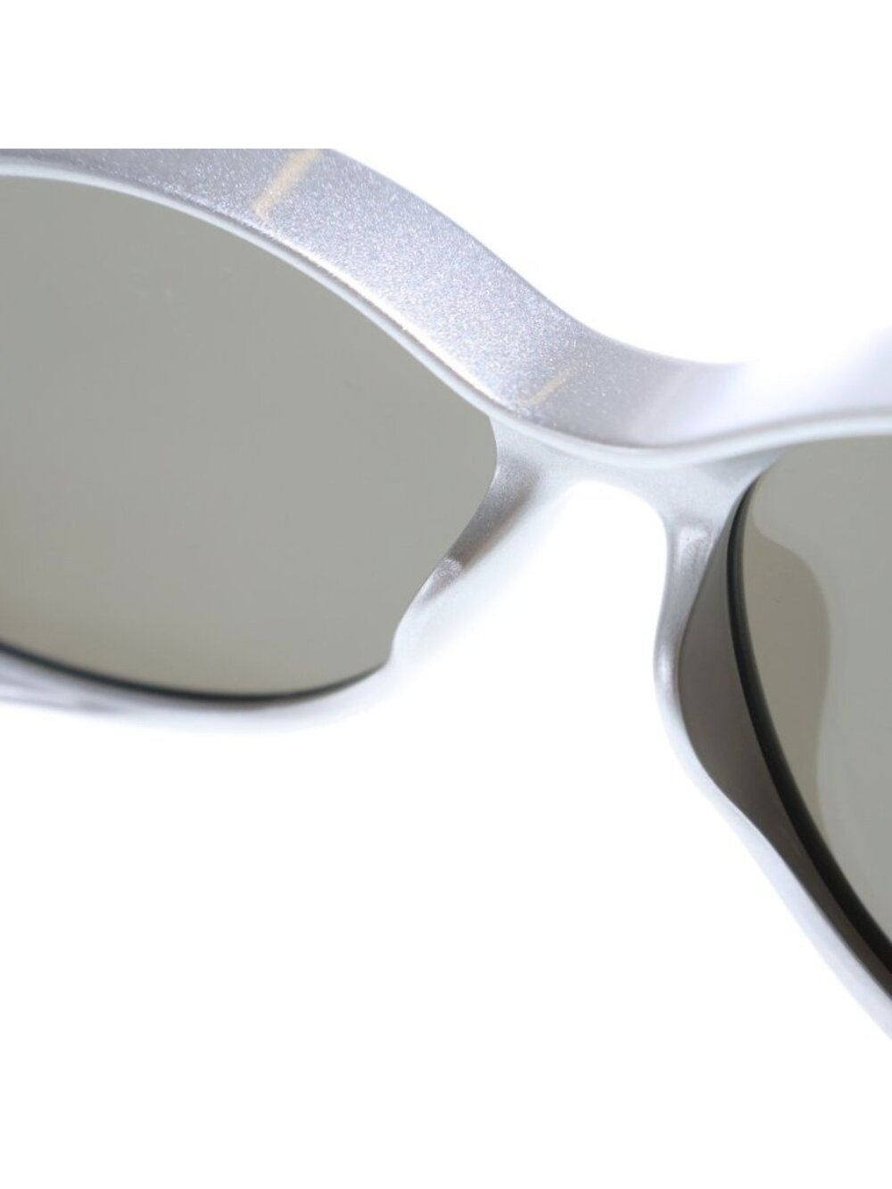 Balenciaga Void Butterfly Frame Side Logo Silver Eyewear - Picture 5 of 6